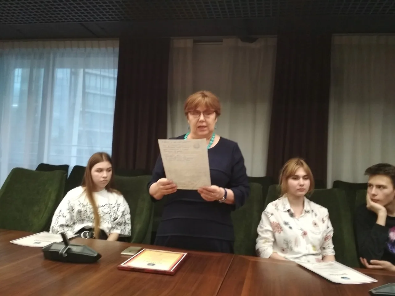 Награждение студентов КЭСИ - лауреатов Всероссийского патриотического конкурса сочинений на тему: «Память сильнее времени».