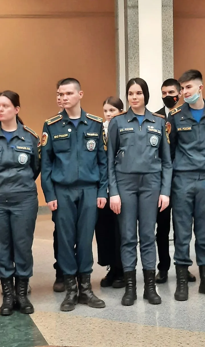 Волонтерский отряд спасателей КЭСИ на открытие штаба ВСКС